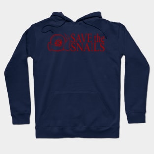 SAVE the SNAILS (Red Text) Hoodie